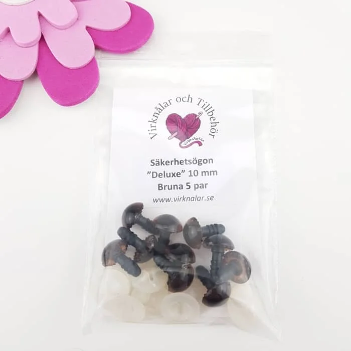 Rabatter SäkerhetsögonDeluxe10 mm 5 par Bruna