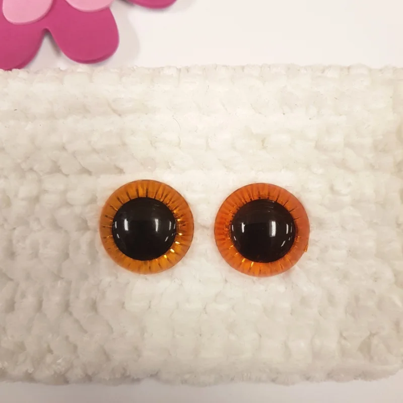 SäkerhetsögonDeluxe28 mm 1 par Orange Utförsäljning