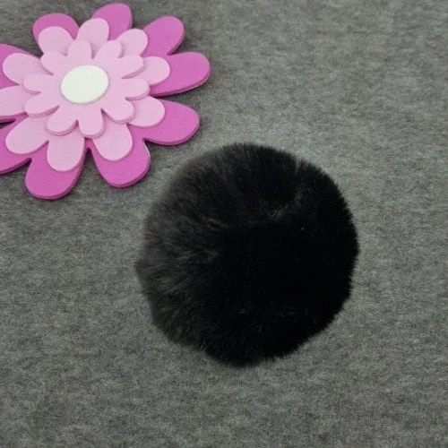 Beställ idag Pälstofs Supermjuk 7- 8 cm Svartm ögla