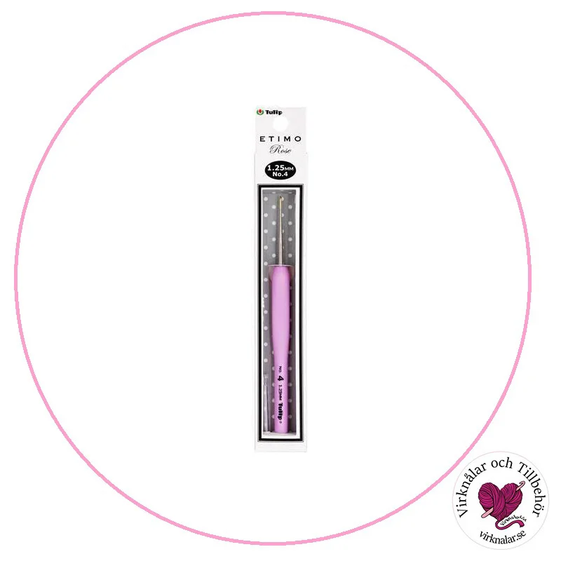 Köp online Tulip Etimo Rose Steel Lyxiga Ergonomiska virknålar 1,25 mm
