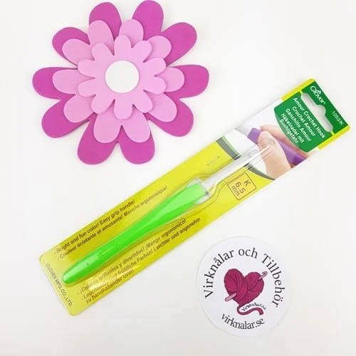 Clover Amour Chunky Grövre Ergonomiska Virknålar 6,5 mm Extra rabatt
