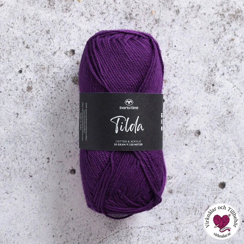 Bästa pris Tilda garn 50 g Svarta Fåret Lunar Purple593