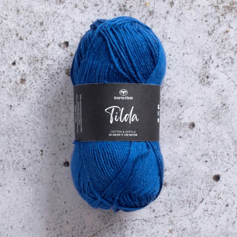 Rabatt Tilda garn 50 g Svarta Fåret Midnight Blå Nr 573