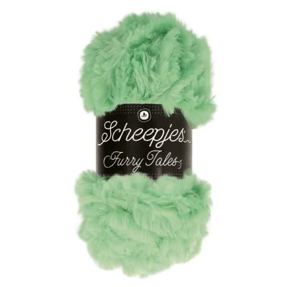 Extra rabatt Pälsgarn Furry Tales 100 g Ljusgrön 983 Tinkerbell