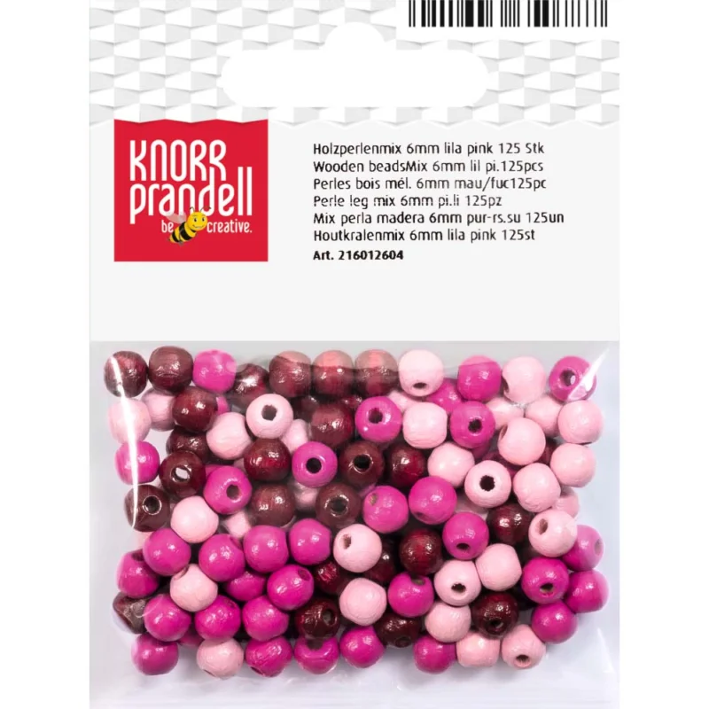 Köp online Träpärlor 6 mm Knorr Prandell Rosamix