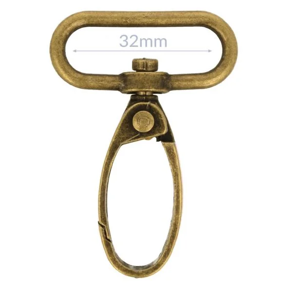 Karbinhakar Antikbrons 32 mm 2 st 024 Kampanj