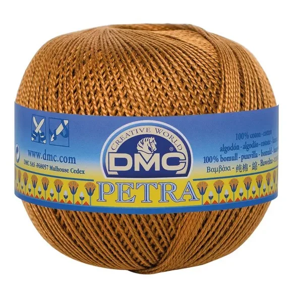 Fynd Virkgarn Dmc Petra Nr 8 100 g Ginger Gold 05434