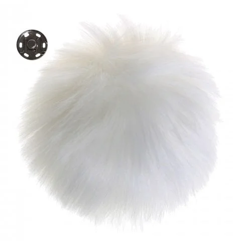 Pälstofs Maffig Vit 13 cm 17267 Go Handmade Sista chansen
