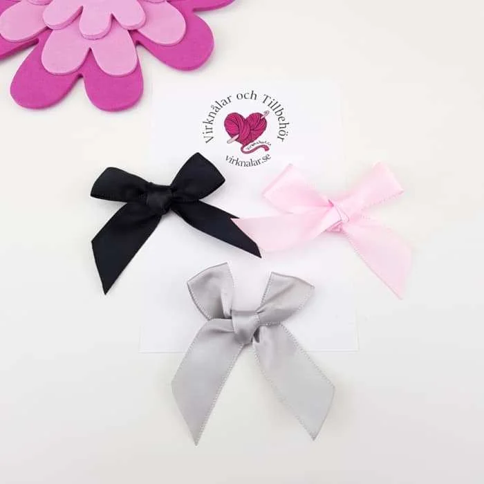 Satinrosetter Färgmix Stora 5 cm 3 st Nr 70 Kampanjpris