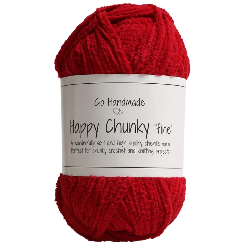 Happy Chunky Fine 50g 65m Warm red 17861Go Handmade Begränsat erbjudande