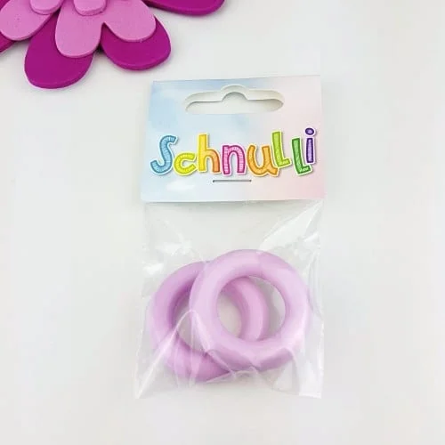 Bästa pris Träringar Små 3,6 cmSchnulli Ljusrosa nr 225 2 st