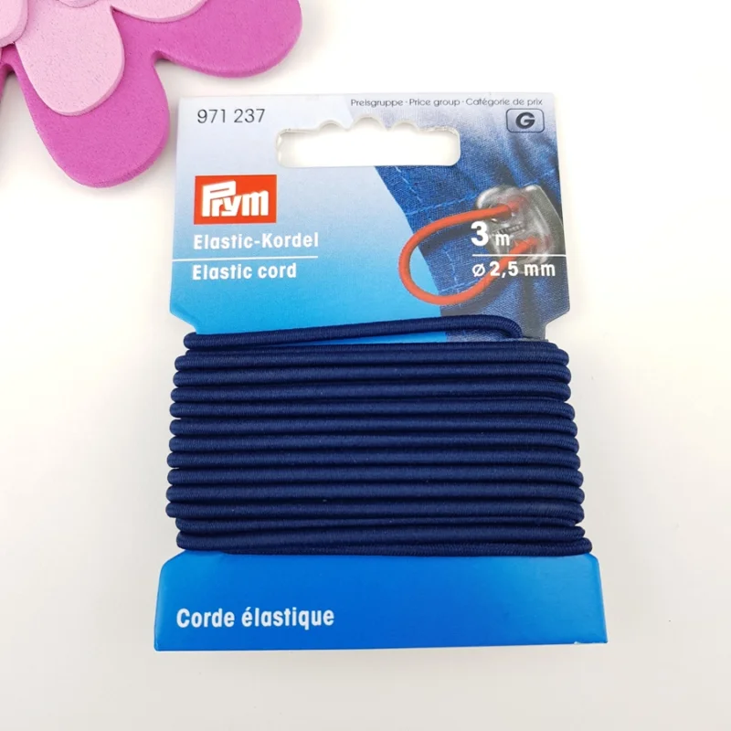 Billig Rundresår Mörkblå 2,5 mm 3 m 971 237 Prym