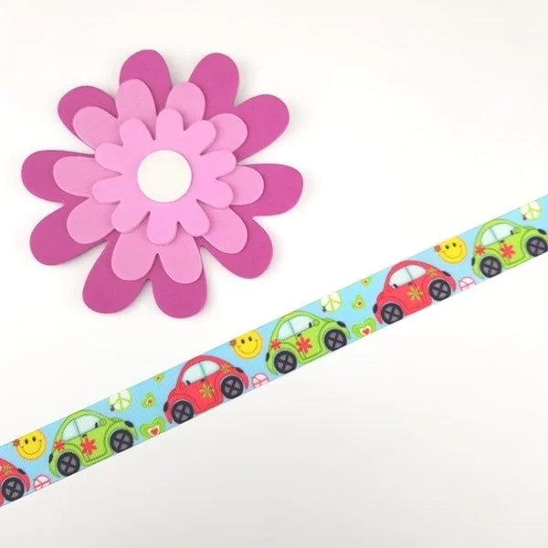 Band 22 mm FlowerPower Bilar Per löpm Nyhet