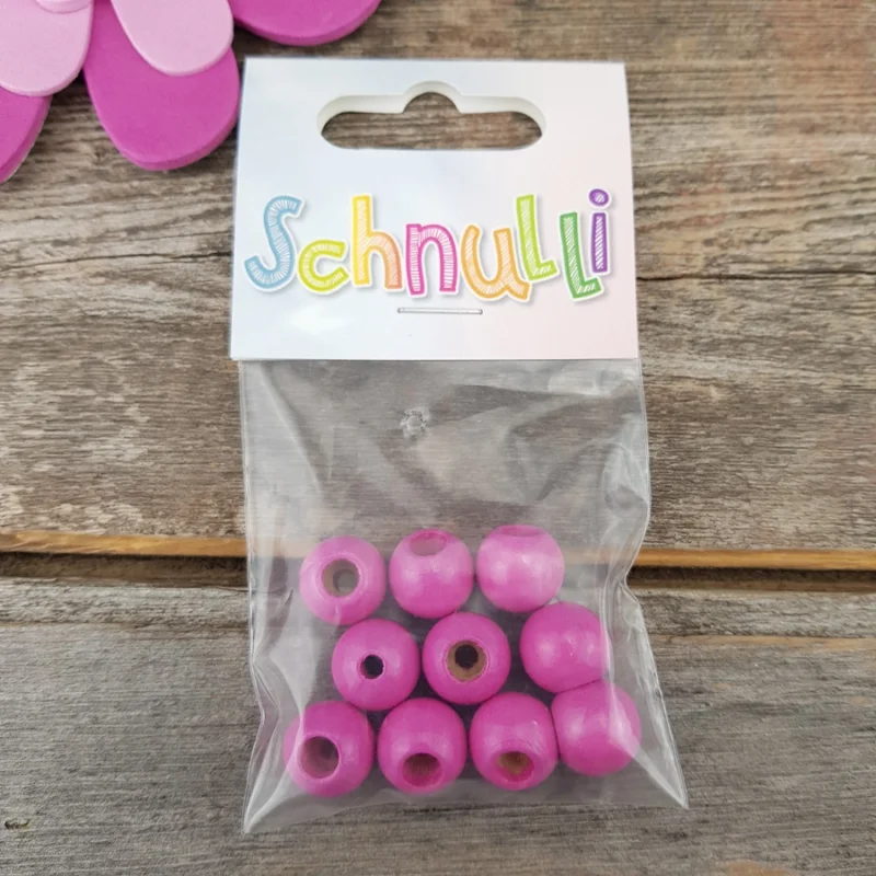 Lägg i varukorgen Säkerhetspärlor Schnulli 12 mmMörkrosa