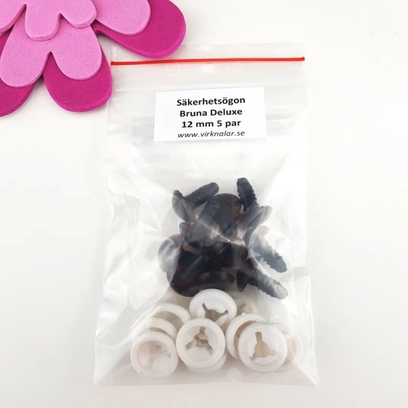 Rabatter SäkerhetsögonDeluxe 12 mm 5 par Bruna