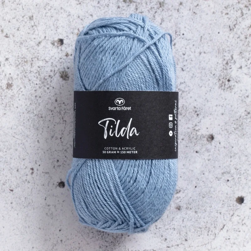 Fri frakt Tilda garn 50 g Svarta Fåret Dusk Blue Dimblå 66