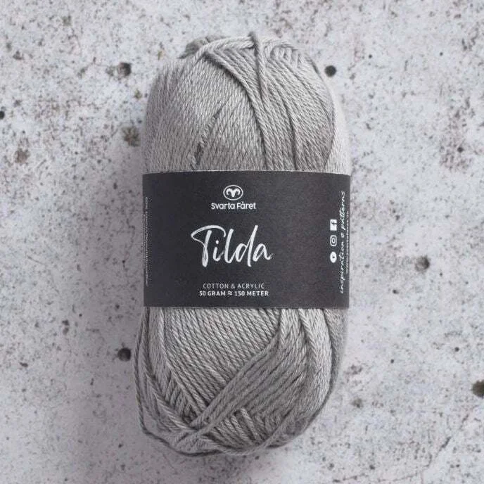 Tilda garn 50 g Svarta Fåret Mellangrå Nr 508 Rea