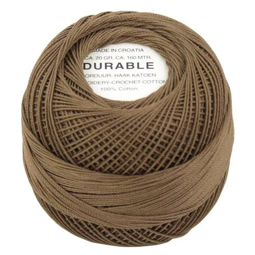 Endast denna vecka Virkgarn Durable 20 g Nr 1040 Mörk Beige