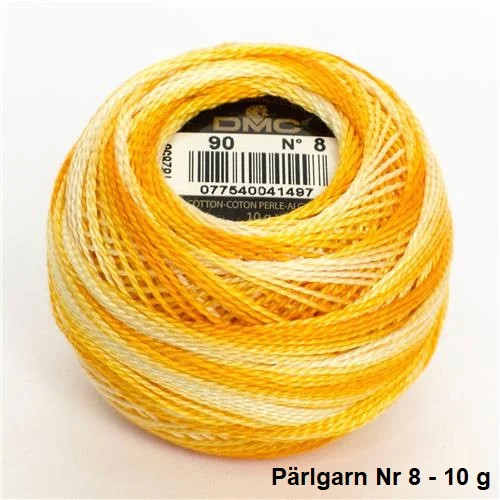 Virkgarn Dmc Cotton Perle Nr 8 Pärlgarn 10 g Gulmelerad 90 Sänkt pris