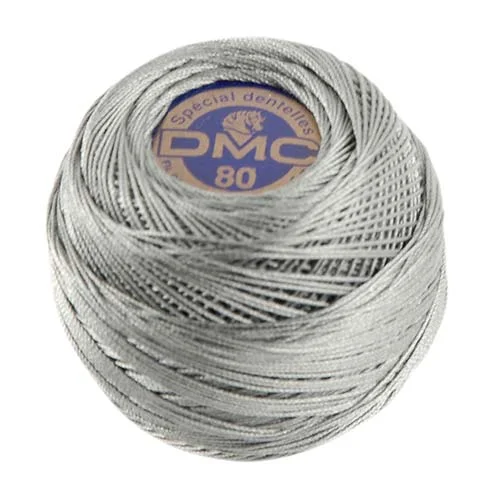 Virkgarn DMC Special Dentelles Nr 80 5g Gråsilver 169 Kampanjpris