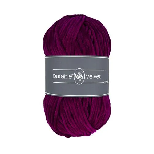 Sammetsgarn Durable Velvet 100g Plum Vinröd 249 Kundfavorit