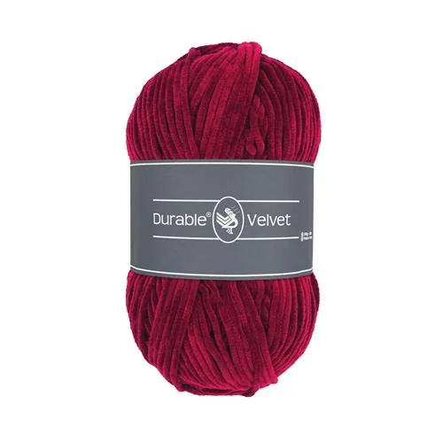 Sammetsgarn Durable Velvet 100g Bordeaux Varmröd 222 Begränsat erbjudande