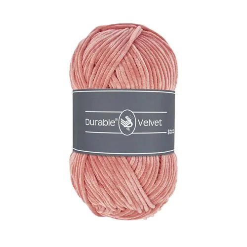 Sänkt pris Sammetsgarn Durable Velvet 100g Vintage Pink Gammelrosa 225