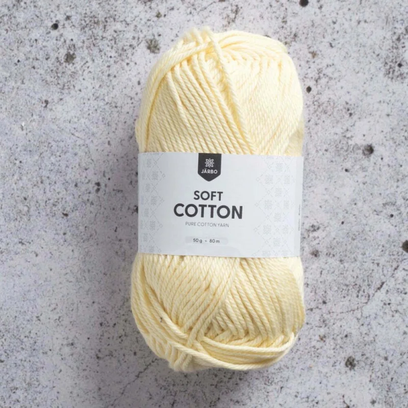 Soft Cotton 50 g Paled Yellow Ljusgul 8888 Sänkt pris