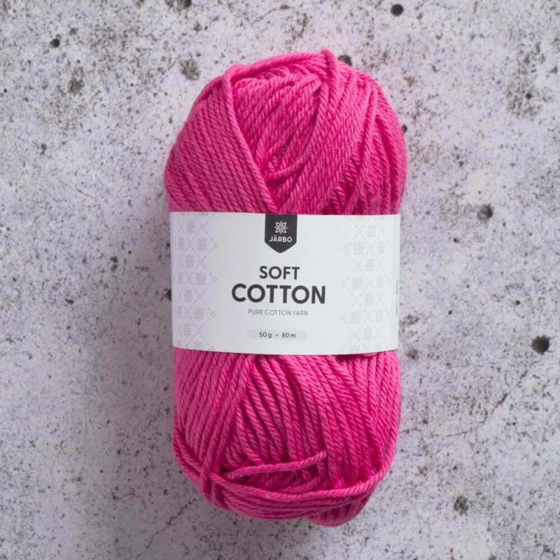 Expressleverans Soft Cotton 50 g Strong Pink Cerisrosa 8825