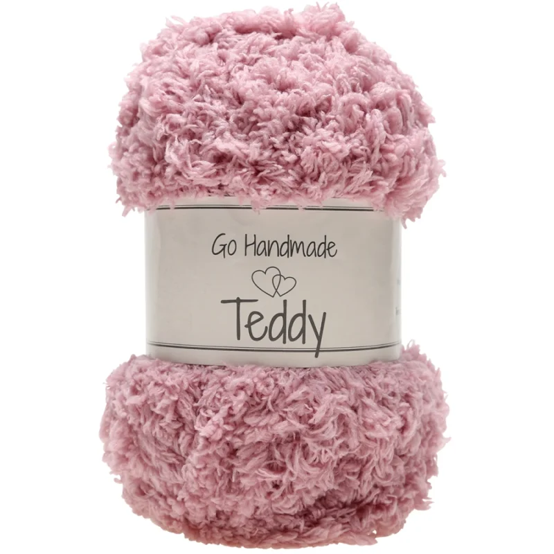 Begränsat erbjudande Teddy garn 50 g Old Rose 17319Go Handmade