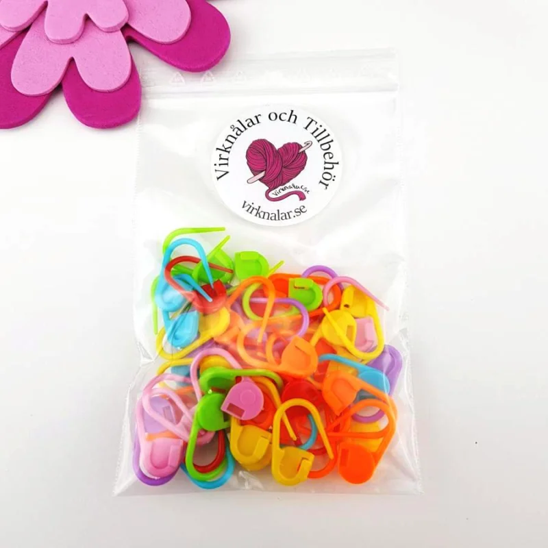 Begränsat antal Stickmarkörer plast ca 50 st Färgmix Nr 1