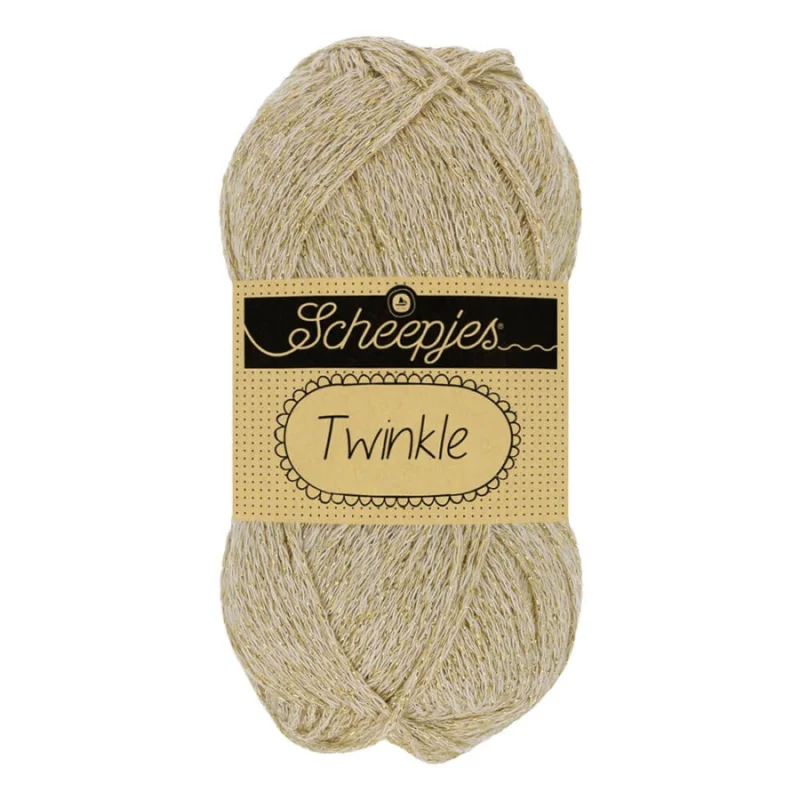 Bästa pris GlittergarnTwinkle 50 g Ljus Guld nr 938