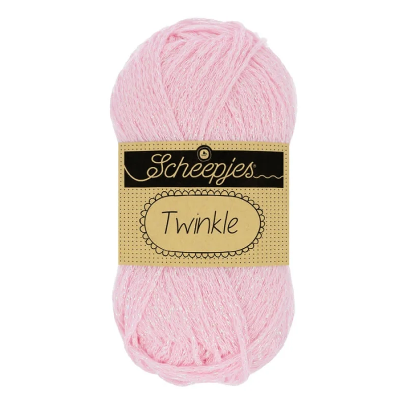 Nyhet Glittergarn Twinkle 50 g Ljusrosa 925