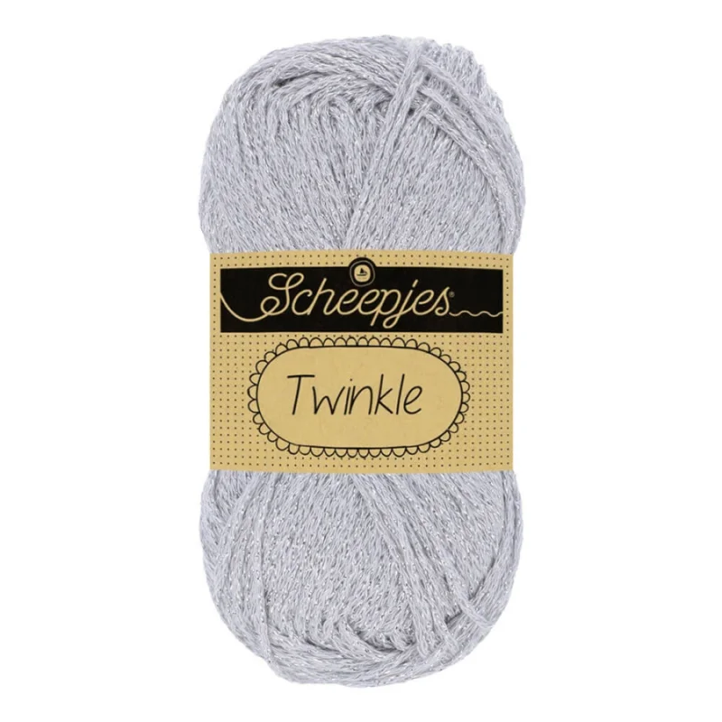 GlittergarnTwinkle 50 g Ljus Silver 940 Kampanj