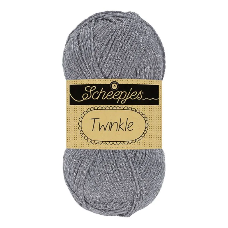 GlittergarnTwinkle 50 g Mörk Silver 902 Erbjudande