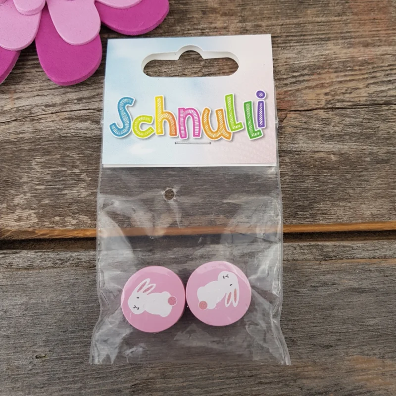 Rea Träpärlor Motivpärlor Schnulli Rosa kanin