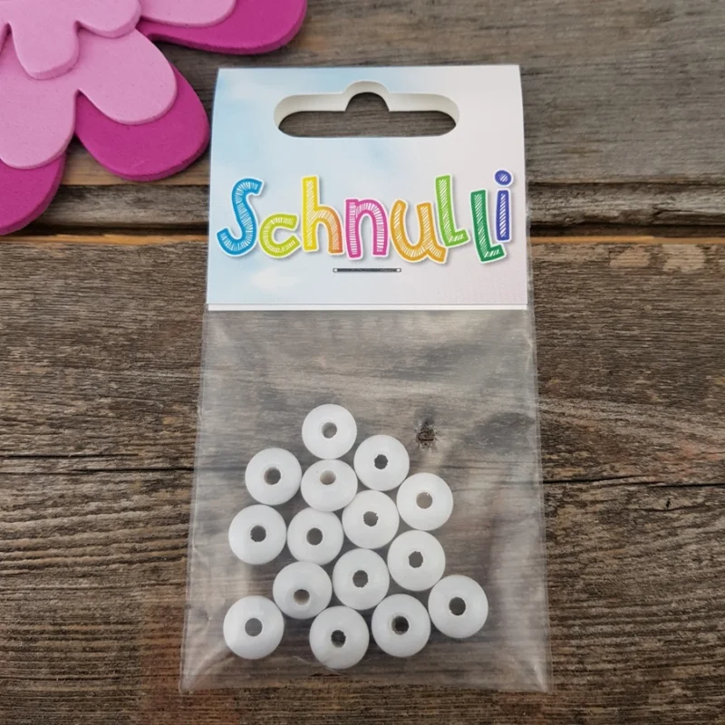 Beställ idag Träpärlor Linser 10 mm 15 stSchulli Vita