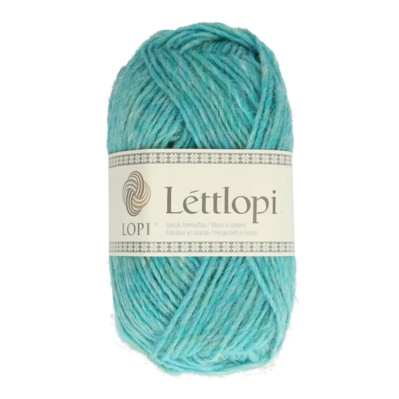 Endast denna vecka Lettlopi Ullgarn Turkos Glacier Heather 50g 1404