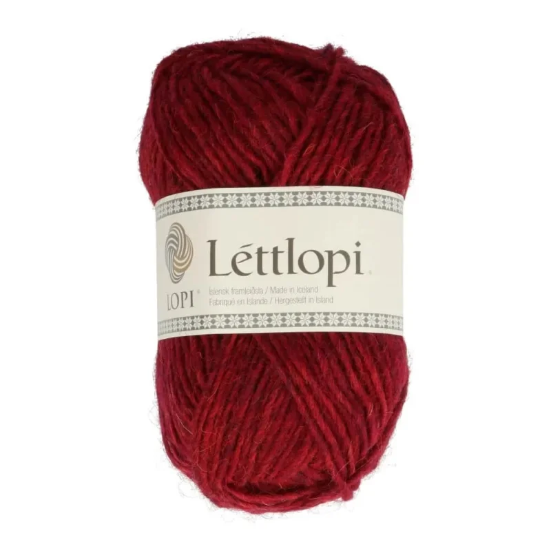 Lettlopi Ullgarn Röd Garnet red 50 g 1409 Nyhet