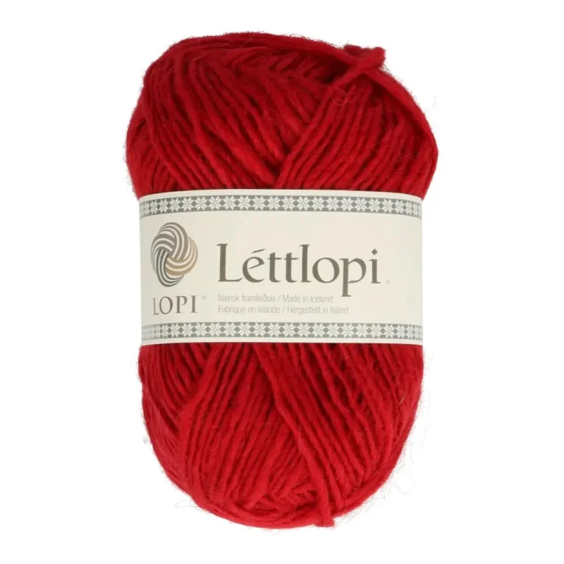 Kampanjpris Lettlopi Ullgarn Röd Crimson Red 50 g 9434