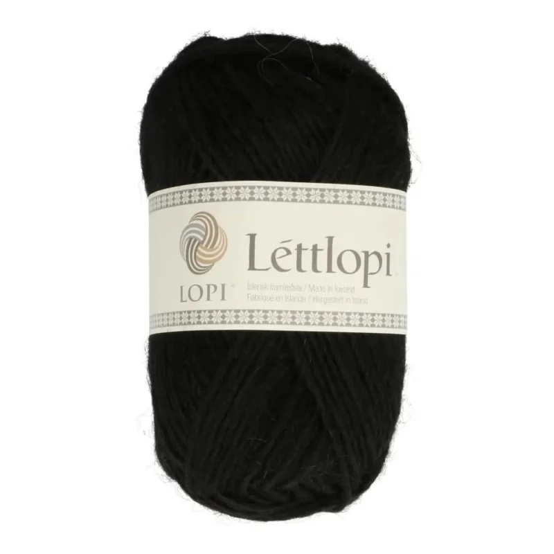 Premium Lettlopi Ullgarn Svart Black 50 g nr 0059