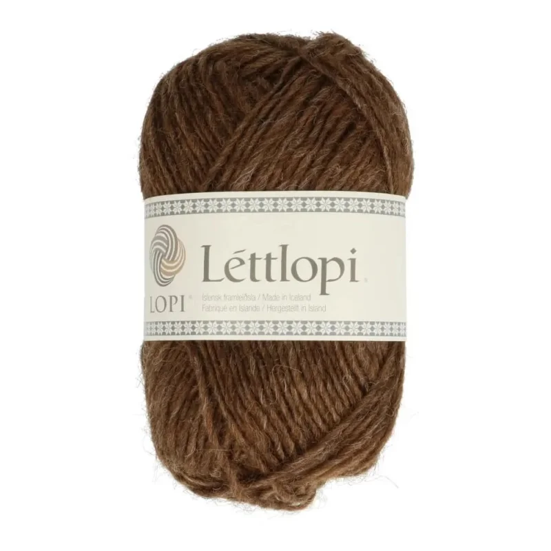 Lågt pris Lettlopi Ullgarn Brun Acorn Heather50 g 0053