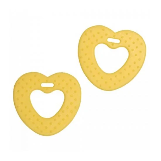 Outlet Bitringar Hjärtan 2 st Gula 22074Go Handmade