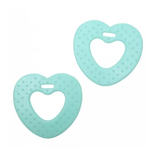 Nyhet Bitringar Hjärtan 2 st Mint22012 Go Handmade