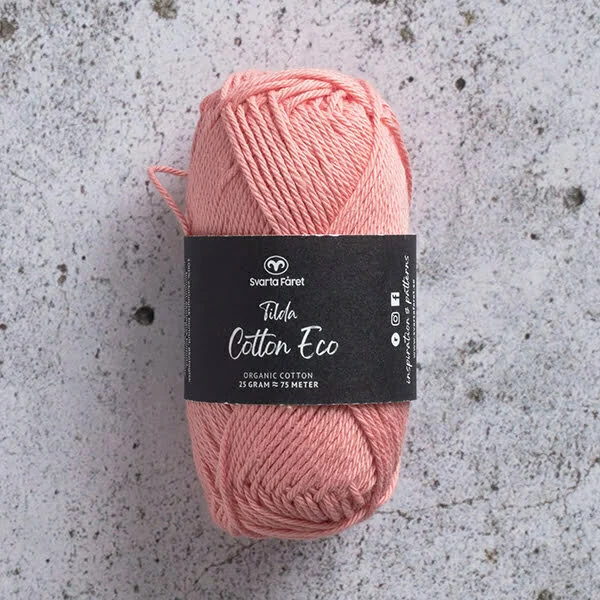 Köp online Tilda Cotton Eco 25 g Ljuskorall Nr 236 – Storpack 10 st