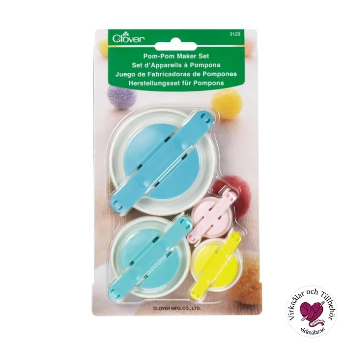 Reapris Pompom maker Gör egna GarnbollarS-L 3129 Clover