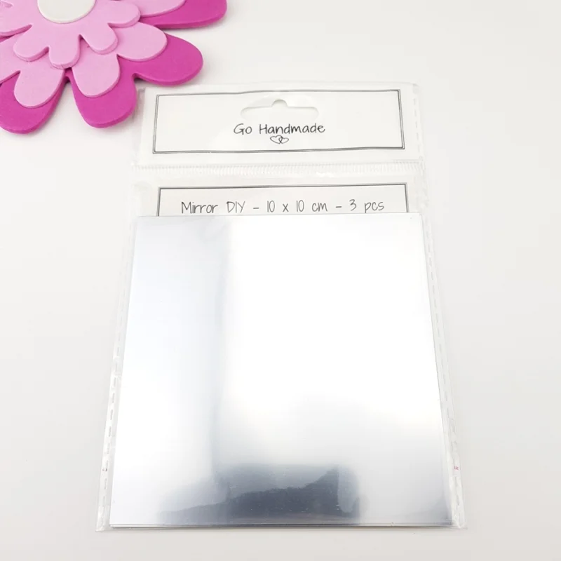 Speglar Fyrkantiga 10 cm 3 st Babyleksaker 11026Go Handmade Säker betalning
