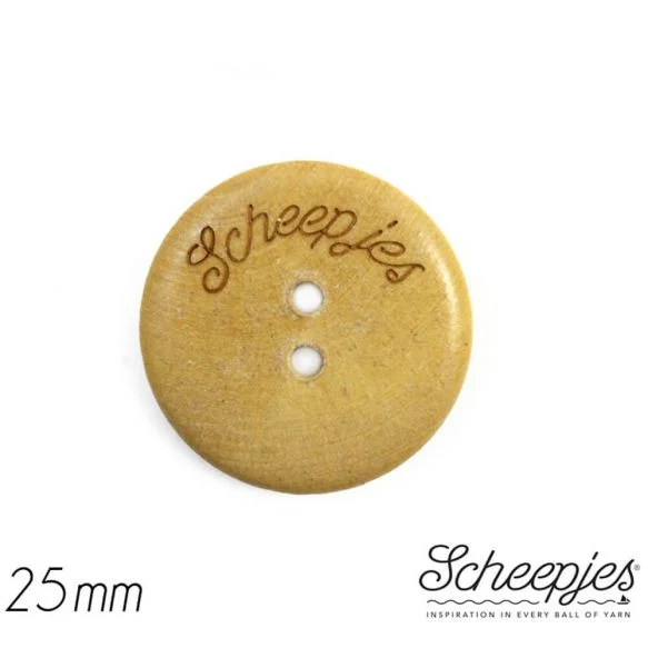 Träknappar Text Scheepjes 25 mm 10 st Billig