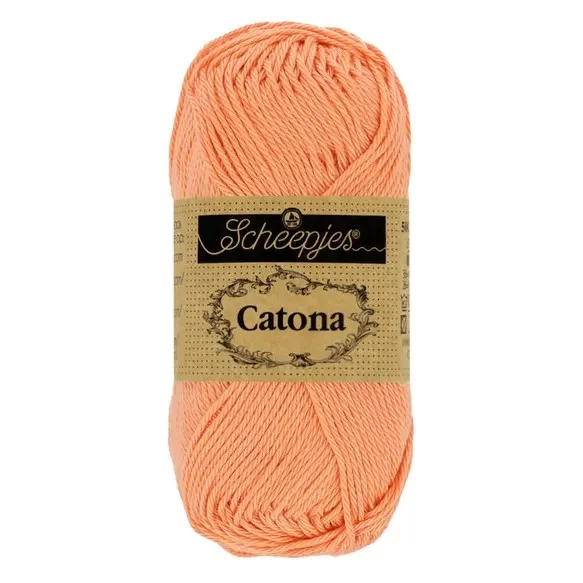Sänkt pris Catona garn Scheepjes Apricot 50 g nr 524