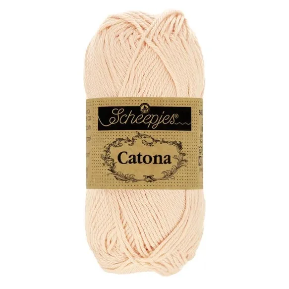 Endast idag Catona garn Scheepjes Shell Nude 50 g nr 255